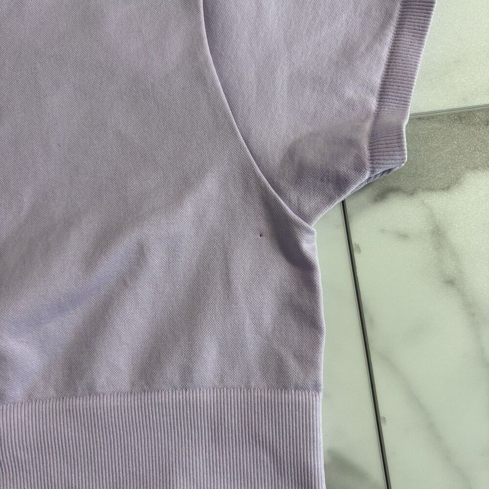 OFFLINE by Aerie Seamless Cropped T-Shirt Lilac Women Size Medium - Picture 3 of 6